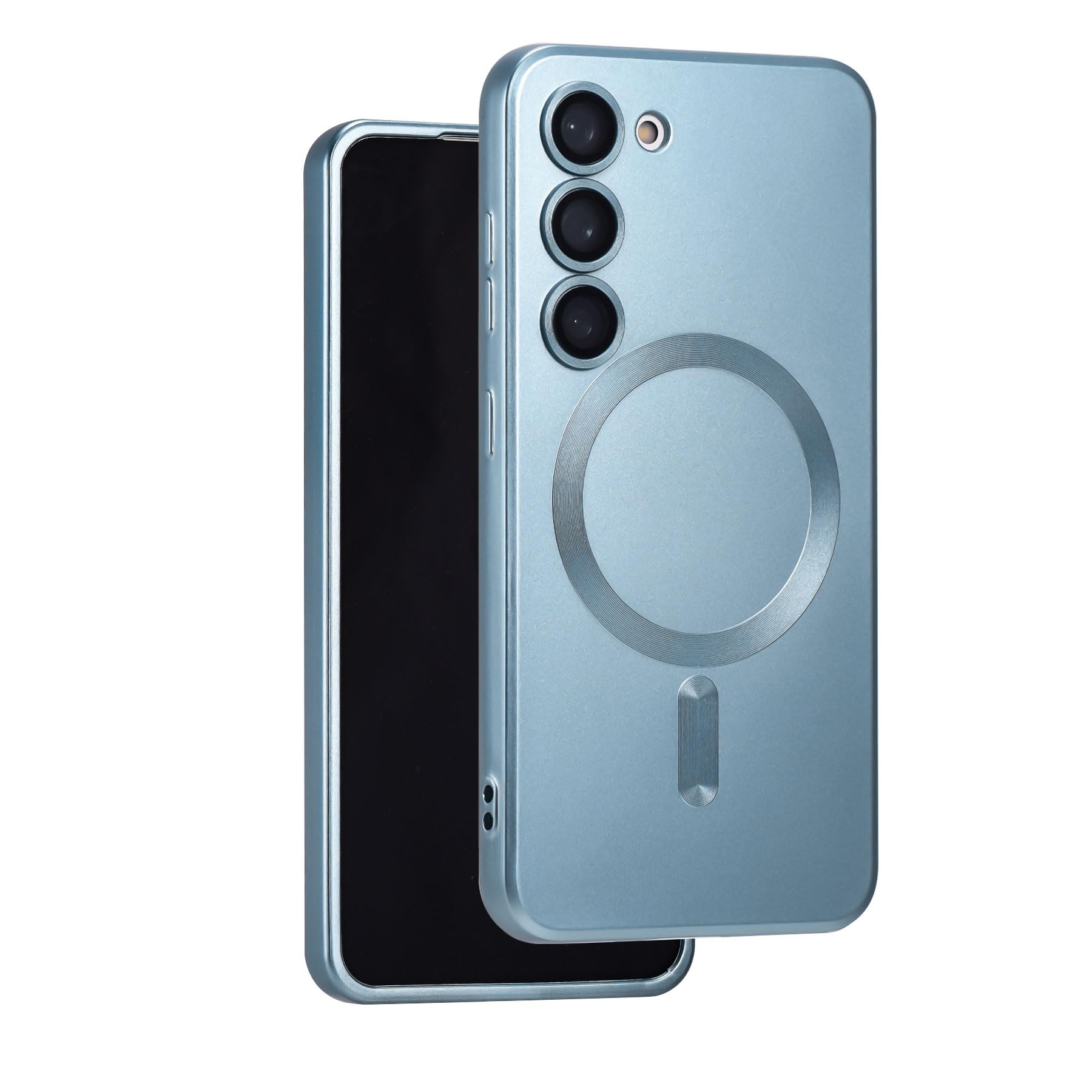 Yetagso Magnetic For Samsung Galaxy S23 Case,Soft Silicone Samsung S23 Phone Case With Camera Protection,Anti Scratch Anti Finge