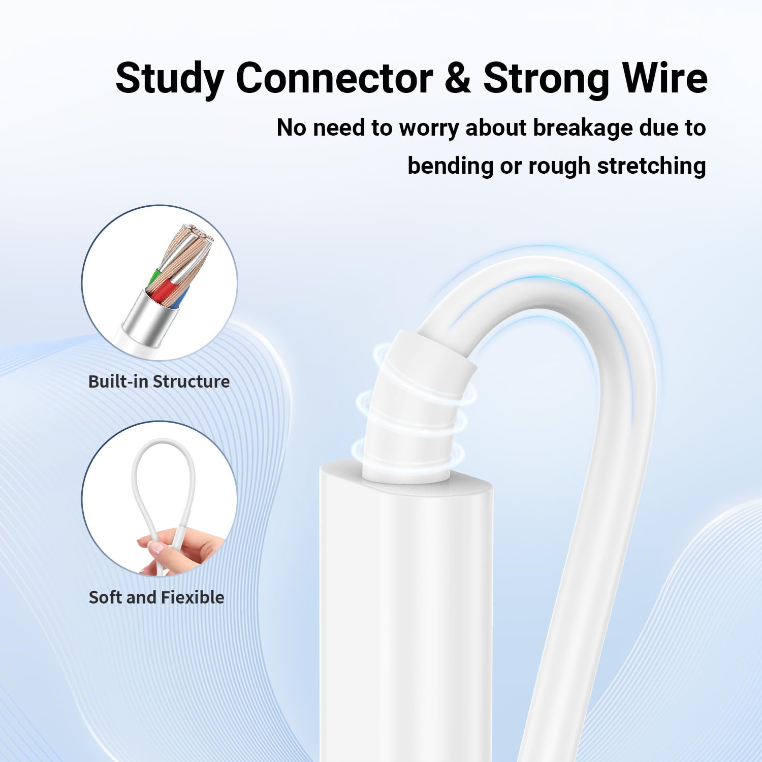 I Phone Charger Fast Charging 10 Ft, 3 Pack 20W Pd Usb C Charger Block With I Phone 14 13 Charger Cable 10 Foot, Compatible With