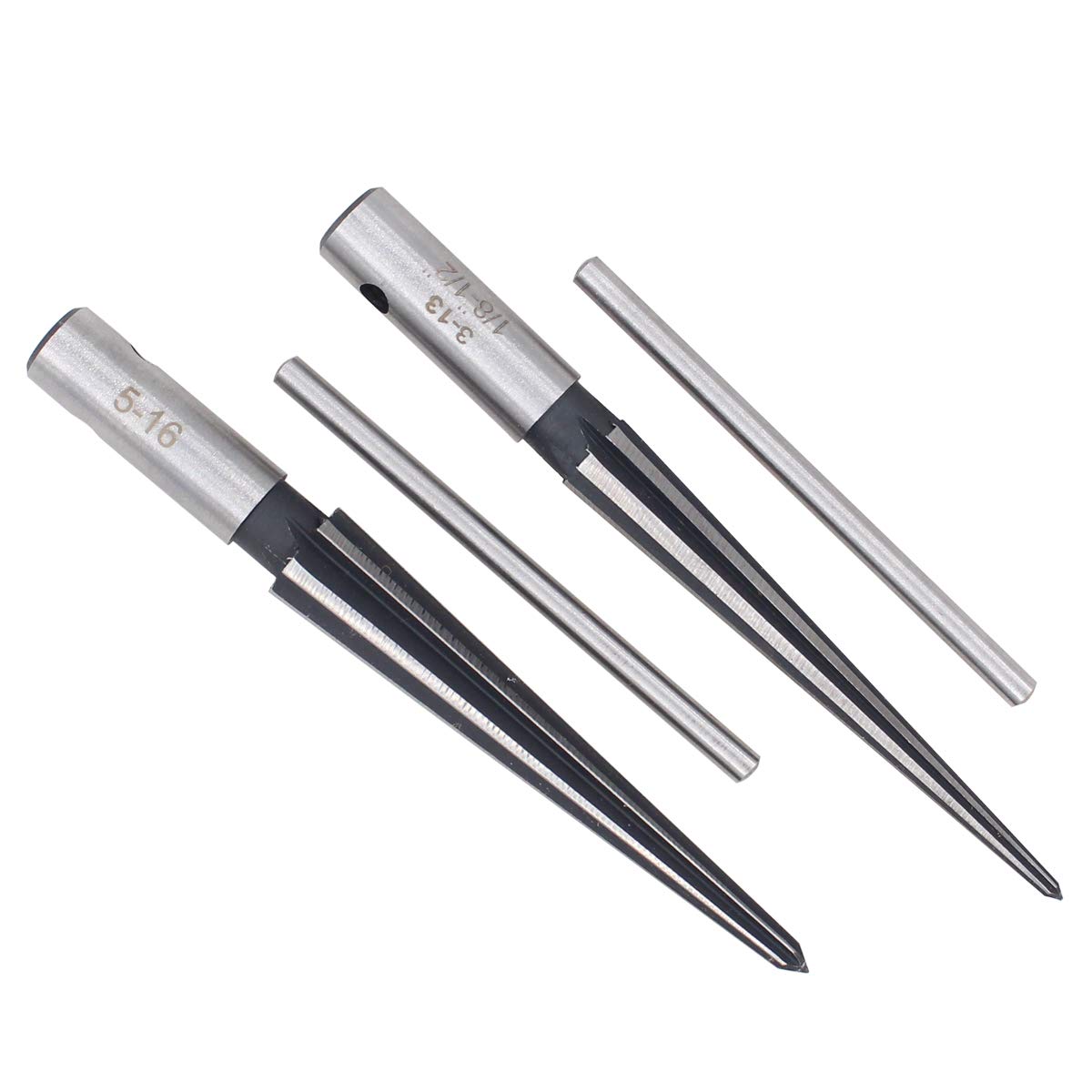 Applianpar T Shape Handle Taper Reamer 3 13Mm And 5 16Mm Bridge Pin Hole Hand Held Tapered Reamers 6 Fluted Chamfer Chaser Reami