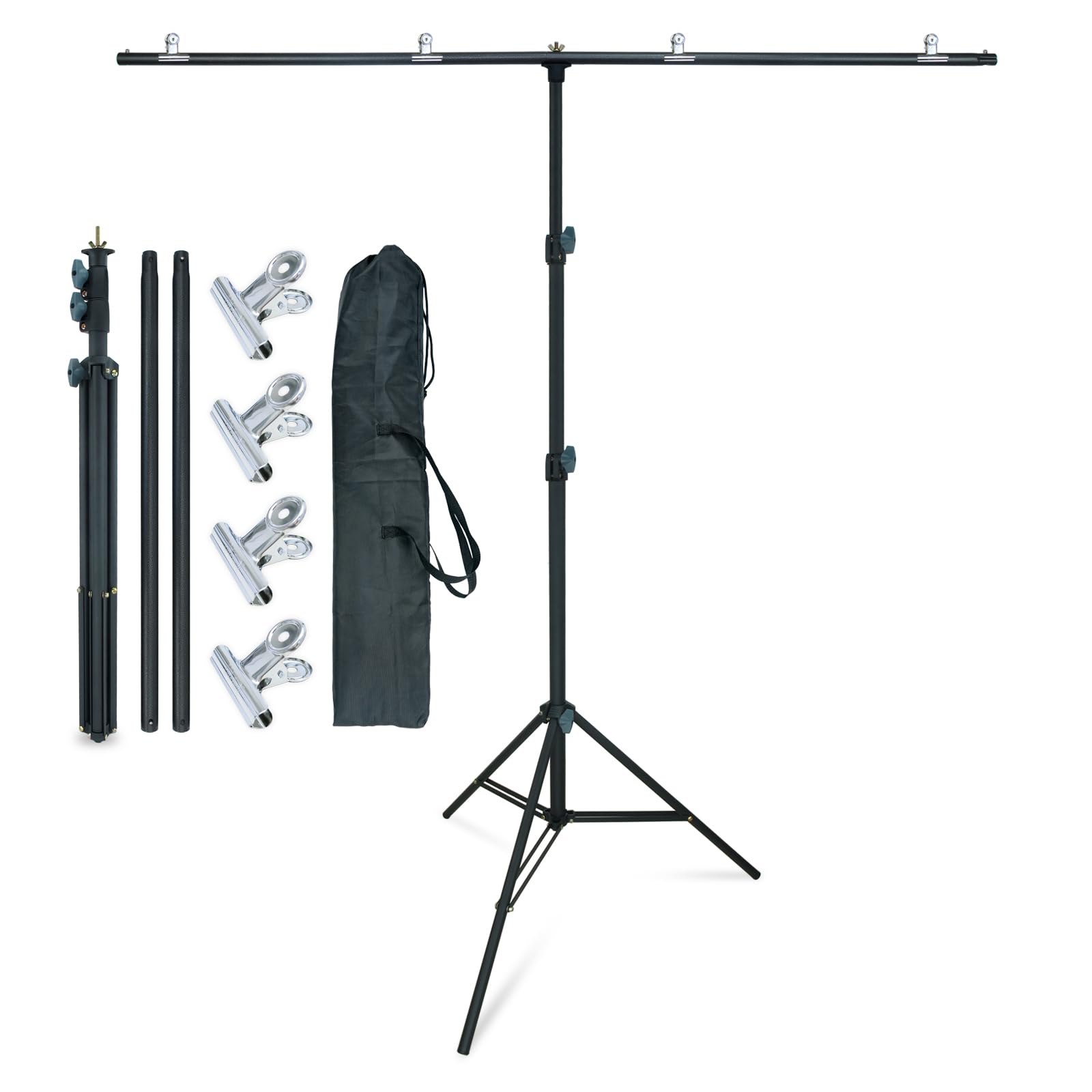 Linco Lincostore Zenith Portable T Shape Background Backdrop Stand Kit 5X6.7Ft   5Ft Wide (Fixed) And 6.7Ft High (Adjustable)  L