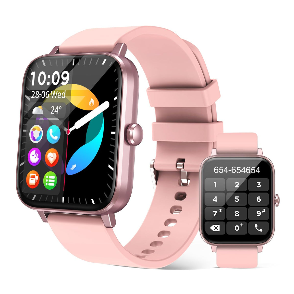 Smart Watch For Women (Answer/Make Call): 1.85 '' Waterproof Fitness Trackers With 24-Hours Blood Pressure Heart Rate Spo2 Sleep