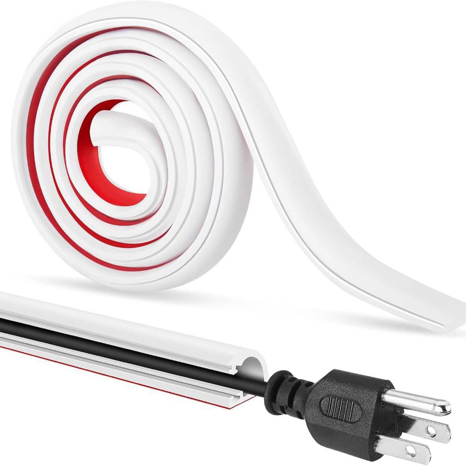 Wire Cover, Decorative Items To Hide Wires, Wire Hider On Wall, Cable Manager Box, 3 Meter Self Adhesive Soft Pvc Cable Channel