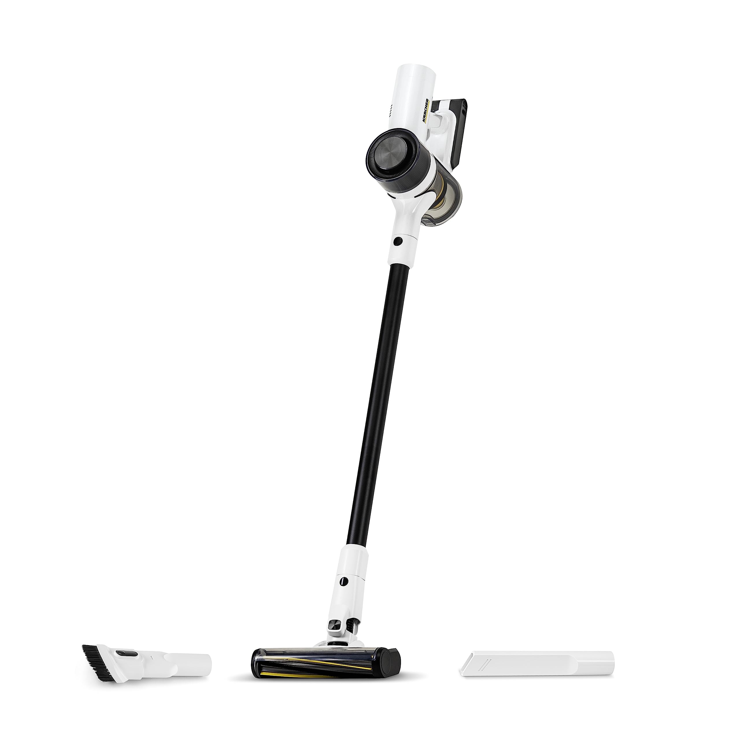 Krcher   Vcn 3 Cordless Stick Vacuum   450 W Motor   3 Power Levels   59 Minute Runtime   With Accessories,White