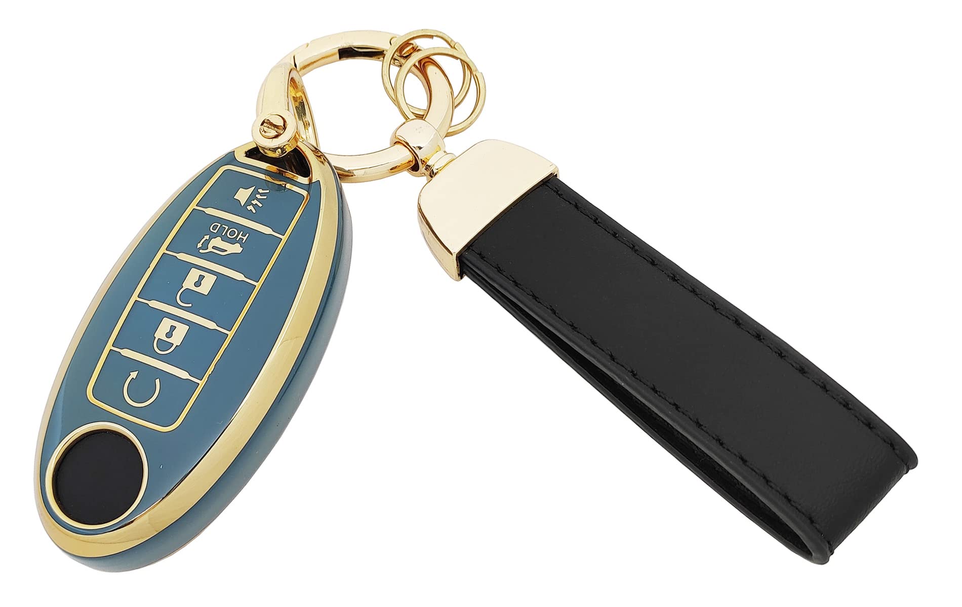 Vurbemes 360 Degree Soft Tpu Protector Key Fob Cover Case Compatible With Infiniti Jx35 Q50 Q60 Qx56 Qx60 Qx80 For Nissan Altima