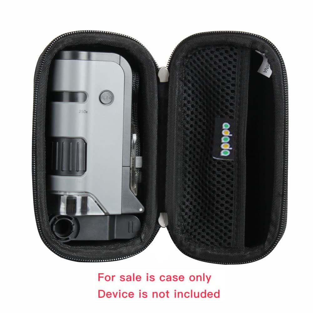 Adada Hard Travel Case For Carson Microflip 100X 250X Led Uv Lighted Pocket Microscope
