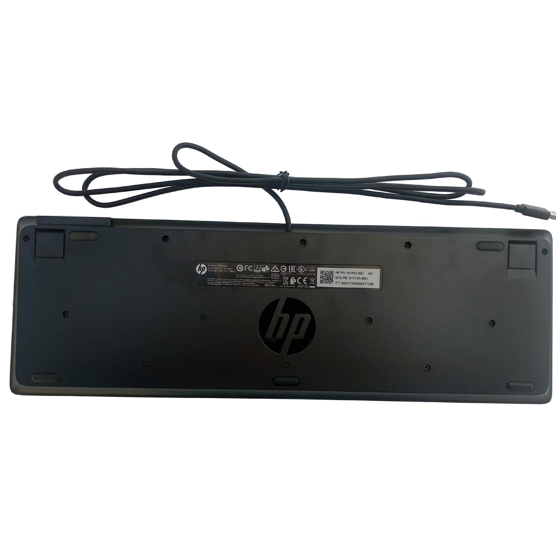 HP Z9H48AT#ABA Business Slim Wired Keyboard USB, Black