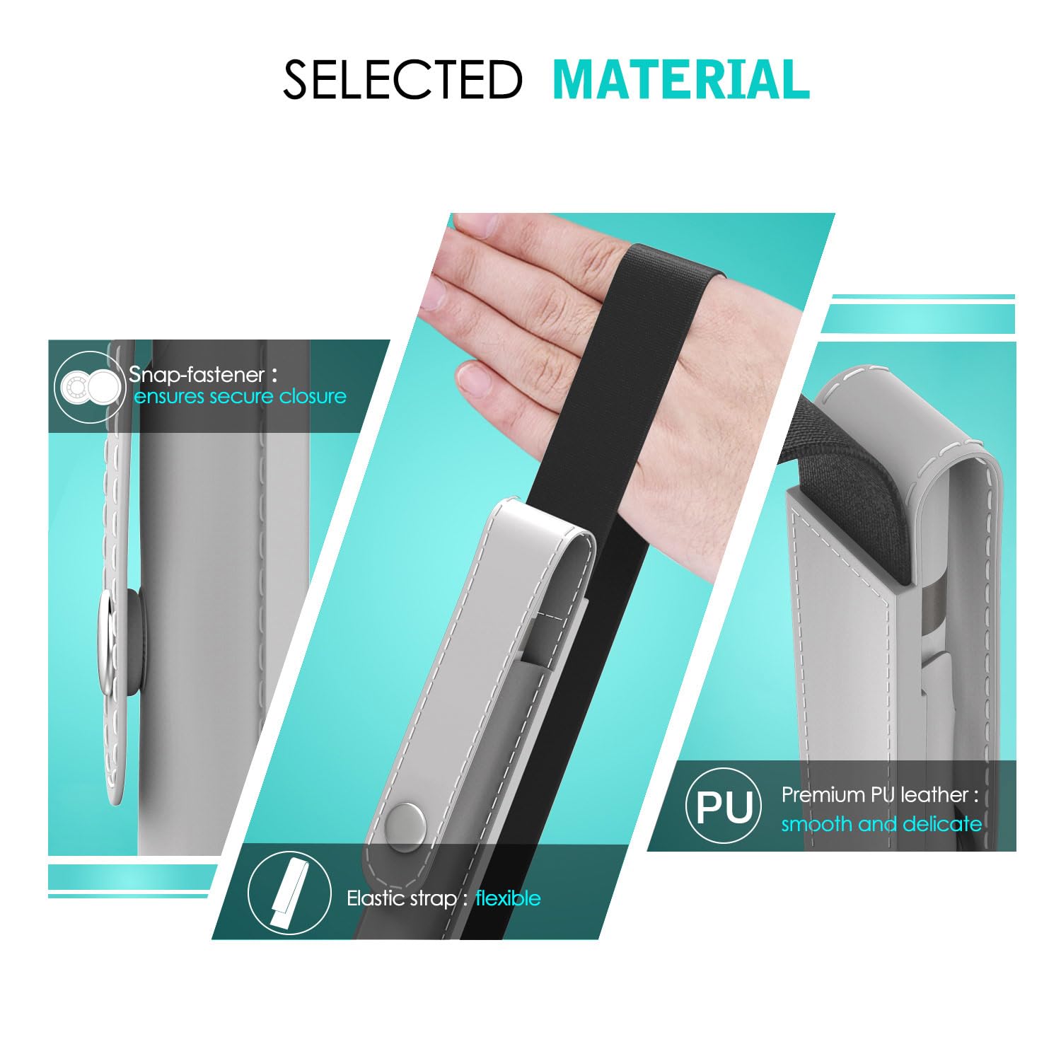 Moko Pencil Case Fit Apple Pencil (Usb-C), Apple Pencil 1St/2Nd Generation, Elastic Band Detachable Stylus Pens Pocket Protectiv