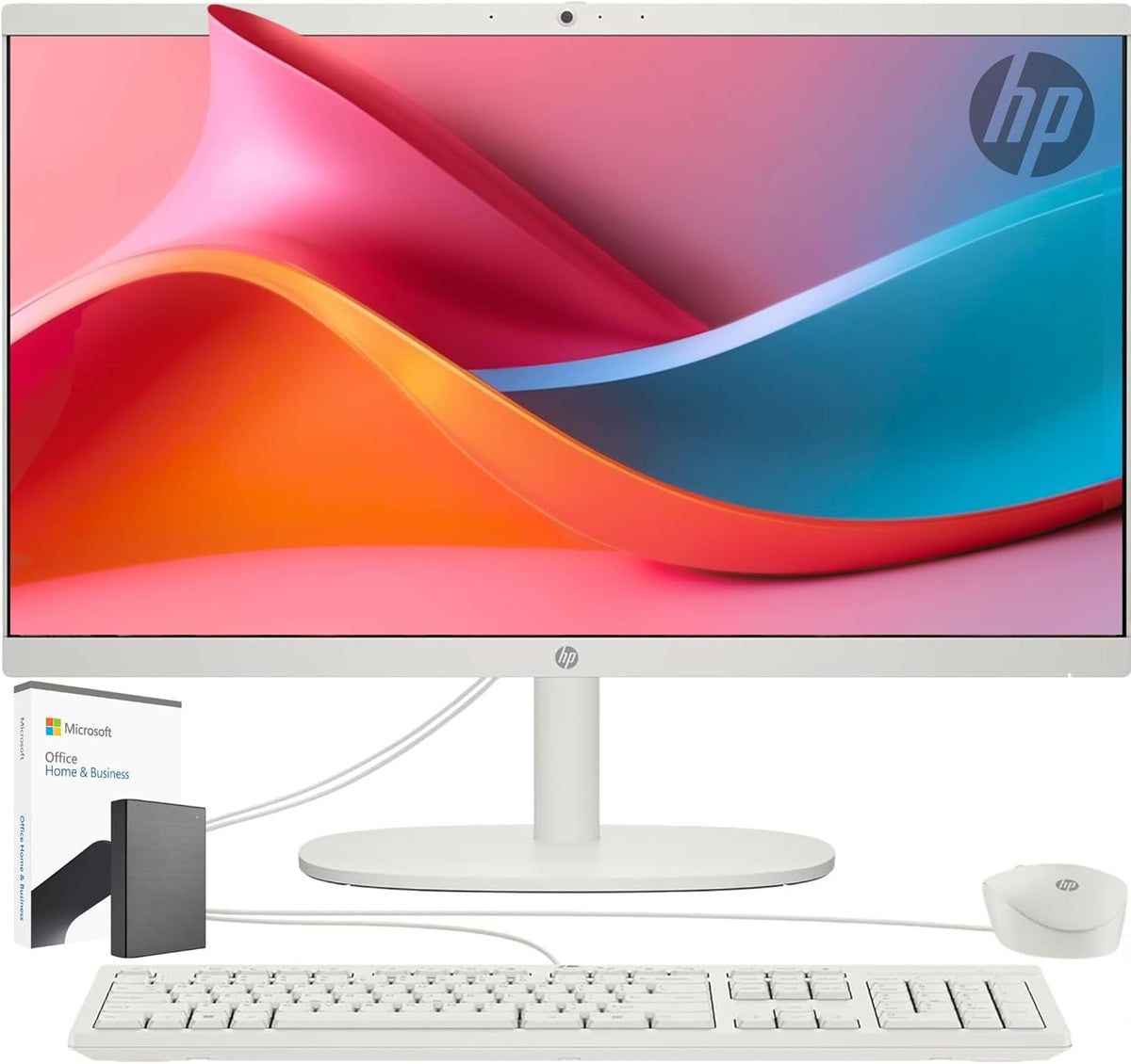 Hp 22 Inch All-In-One Desktop Pc  The New Version And Look  Microsoft Office License Included  32 Gb Ram  1 Tb Pcie Ssd  Fhd Dis