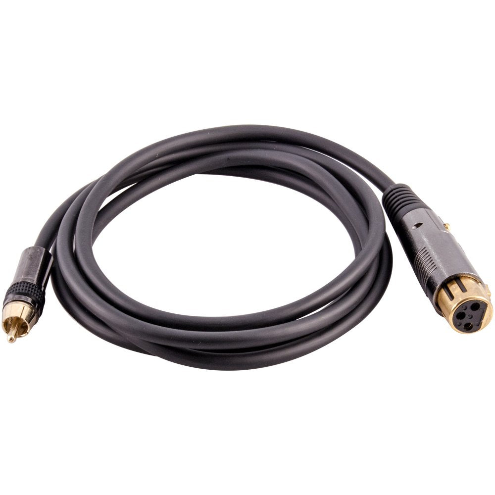 Seismic Audio Premium 6 Foot Xlr Female To Rca Male Audio Patch Cable-16 Gauge (Sarcxlf-6Black)