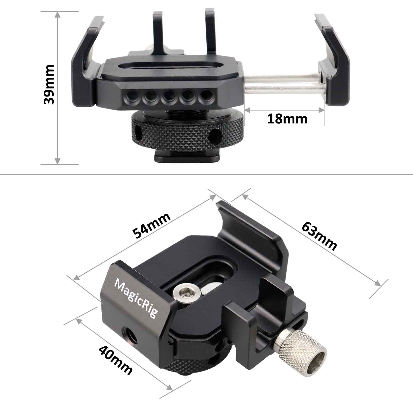 Magicrig Ssd Mount Bracket With Usb C Cable Clamp For Samsung T5 /T7 Ssd, For Sandisk Ssd, Compatible With Bmpcc 4K /6K /6K Pro