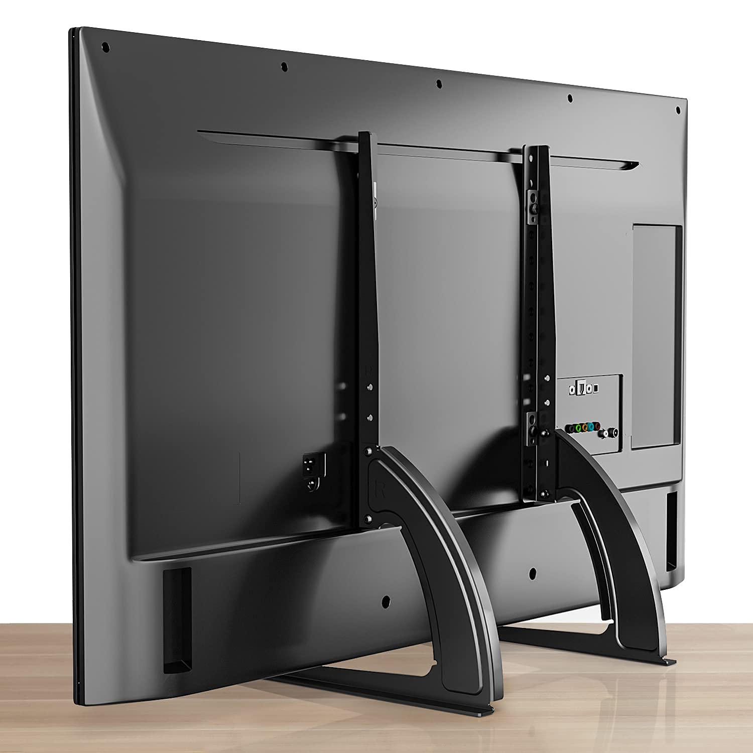 Rfiver Universal Table Top Tv Stand Base Tv Legs With Height Adjustment Fits Most 32-55 Inch Lcd Led Flat Screen Tvs, Max Vesa 8