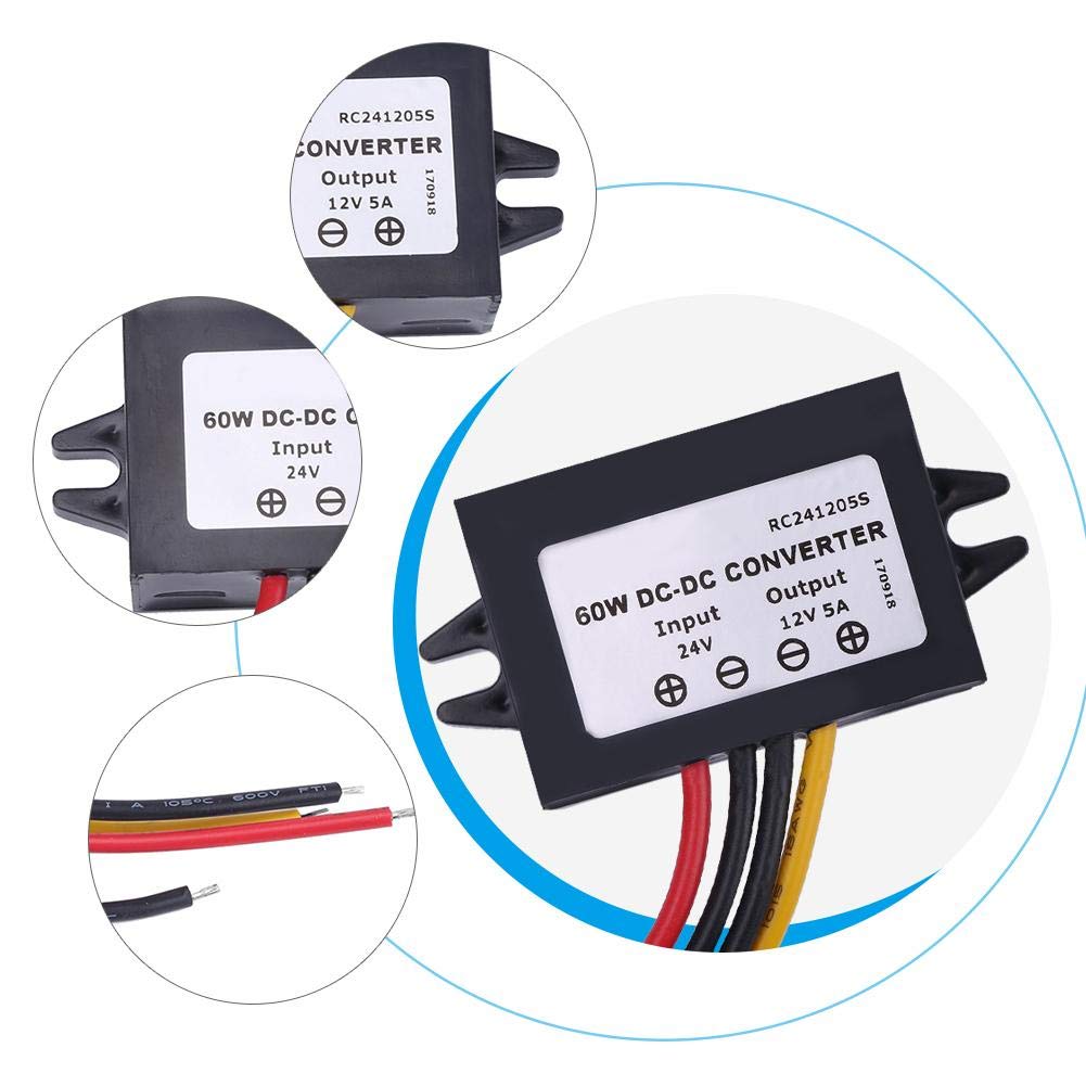 Dc Dc Step Down Converter, 24Vdc To 12Vdc High Power Step Down Voltage Regulator, Mini Power Converter Module For Car Vehicles,