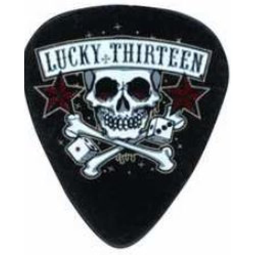 Dunlop L11R1.0 Lucky 13 Picks, Skull Dice, 1.0Mm, 36/Bag