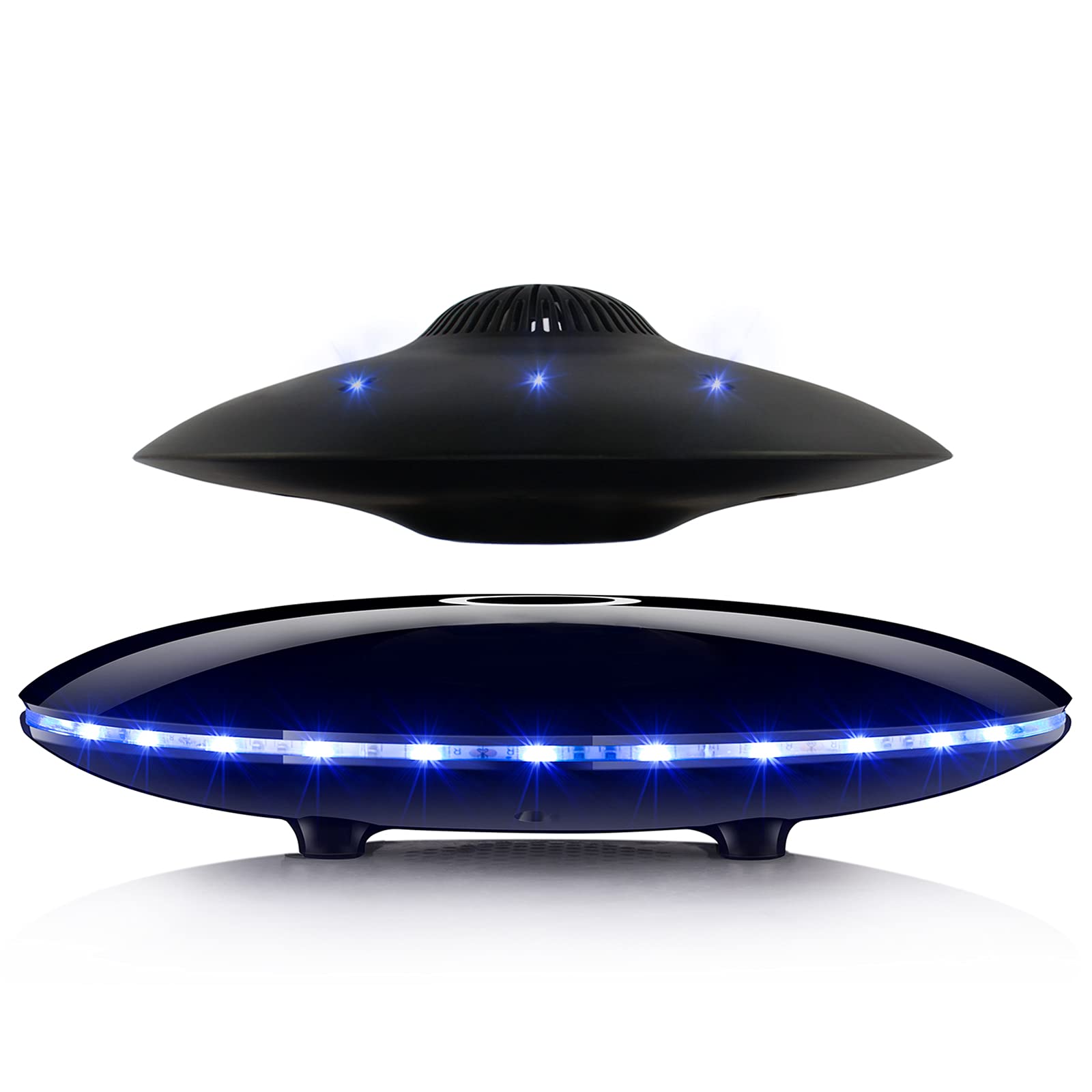 Ruixinda Magnetic Levitating Bluetooth Speaker, Levitating Ufo Speakers With Led Lights, 360 Degree Rotation,Wireless Floating S