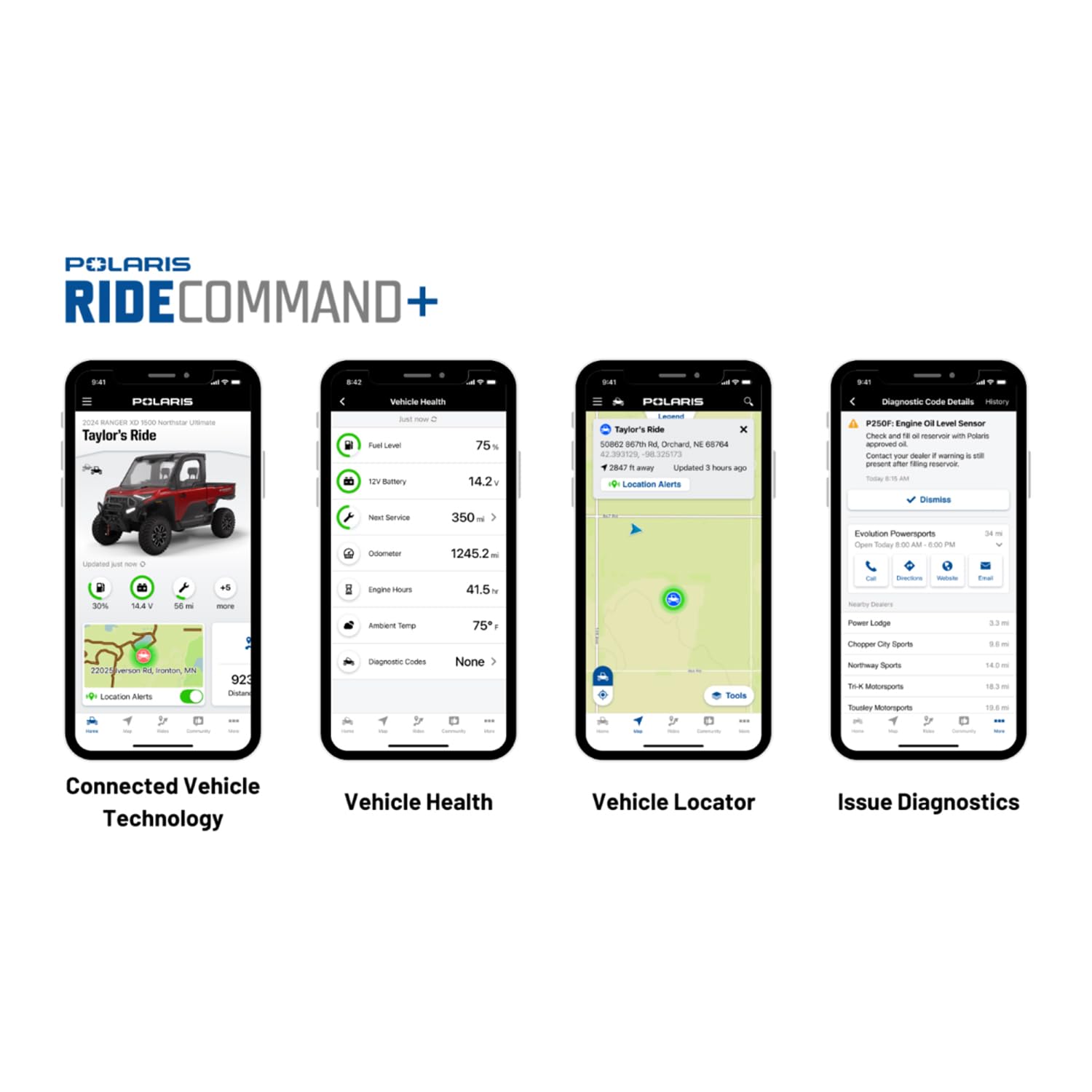 Polaris Off Road Ride Command+ Connected Vehicle Plug-In, 500K