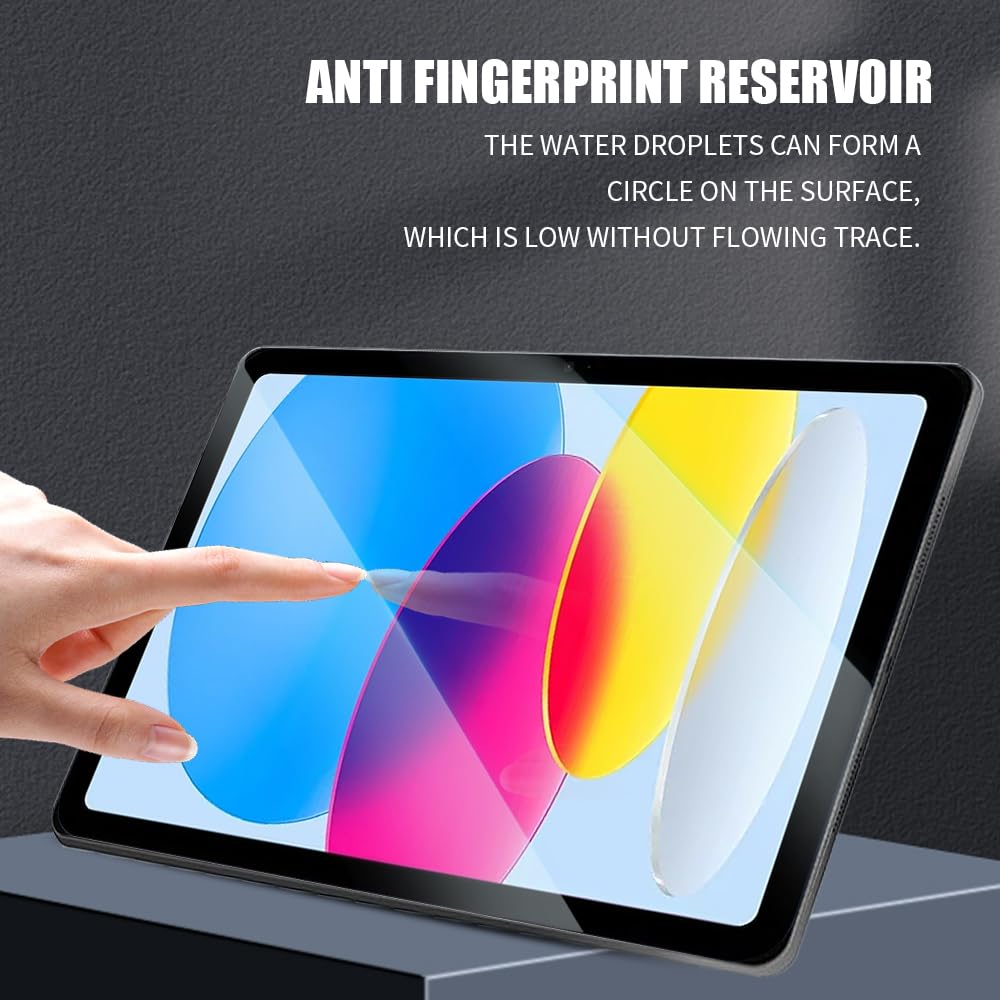 Junfire [2Packs] Ipad 10Th Generation Screen Protector With Anti Blue Light, Ipad 10Th Gen 10.9'' 2022 Tempered Glass Screen Pro