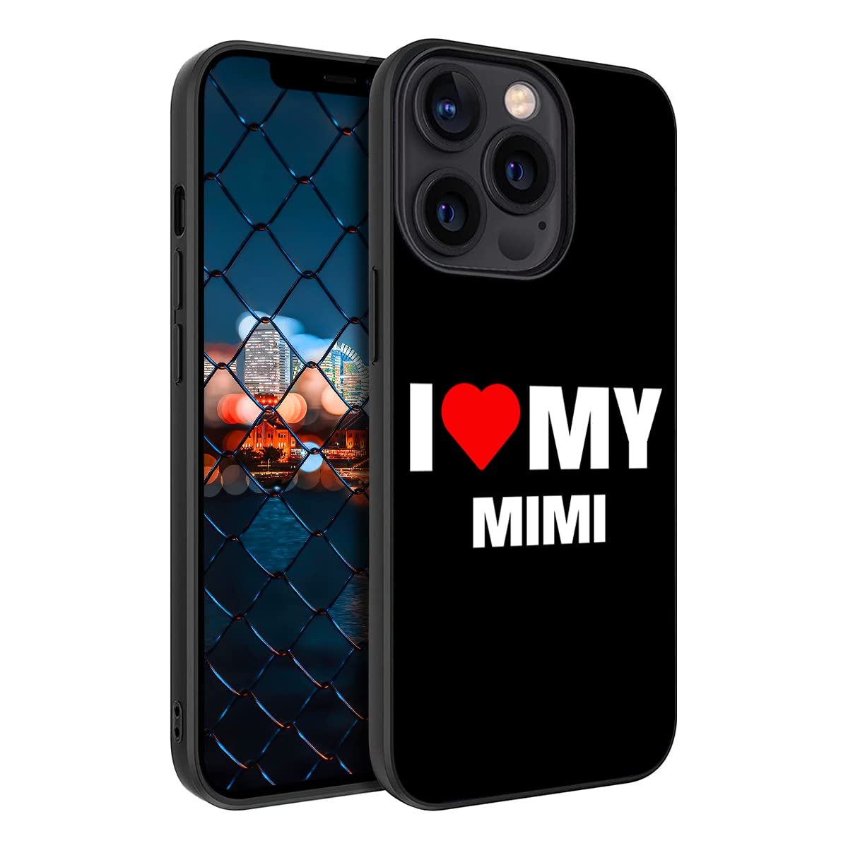 I Love My Mimi Red Heart Decor Phone Case For Iphone 14 13 12 11 Pro Max Mini Xr Xs Max 8 Plus 6S Plus Samsung Galaxy S23 S22 S2