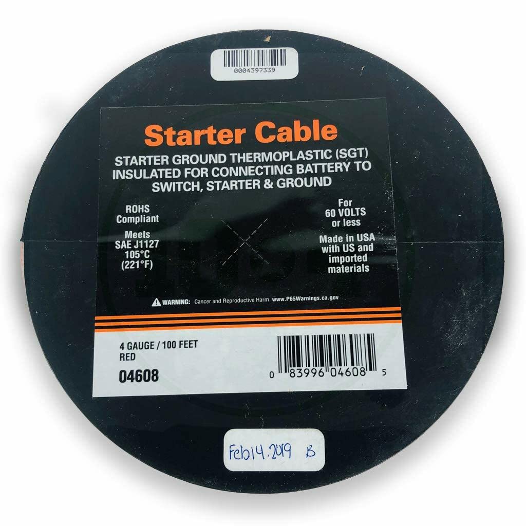 East Penn 04608 Red Battery And Starter Cable