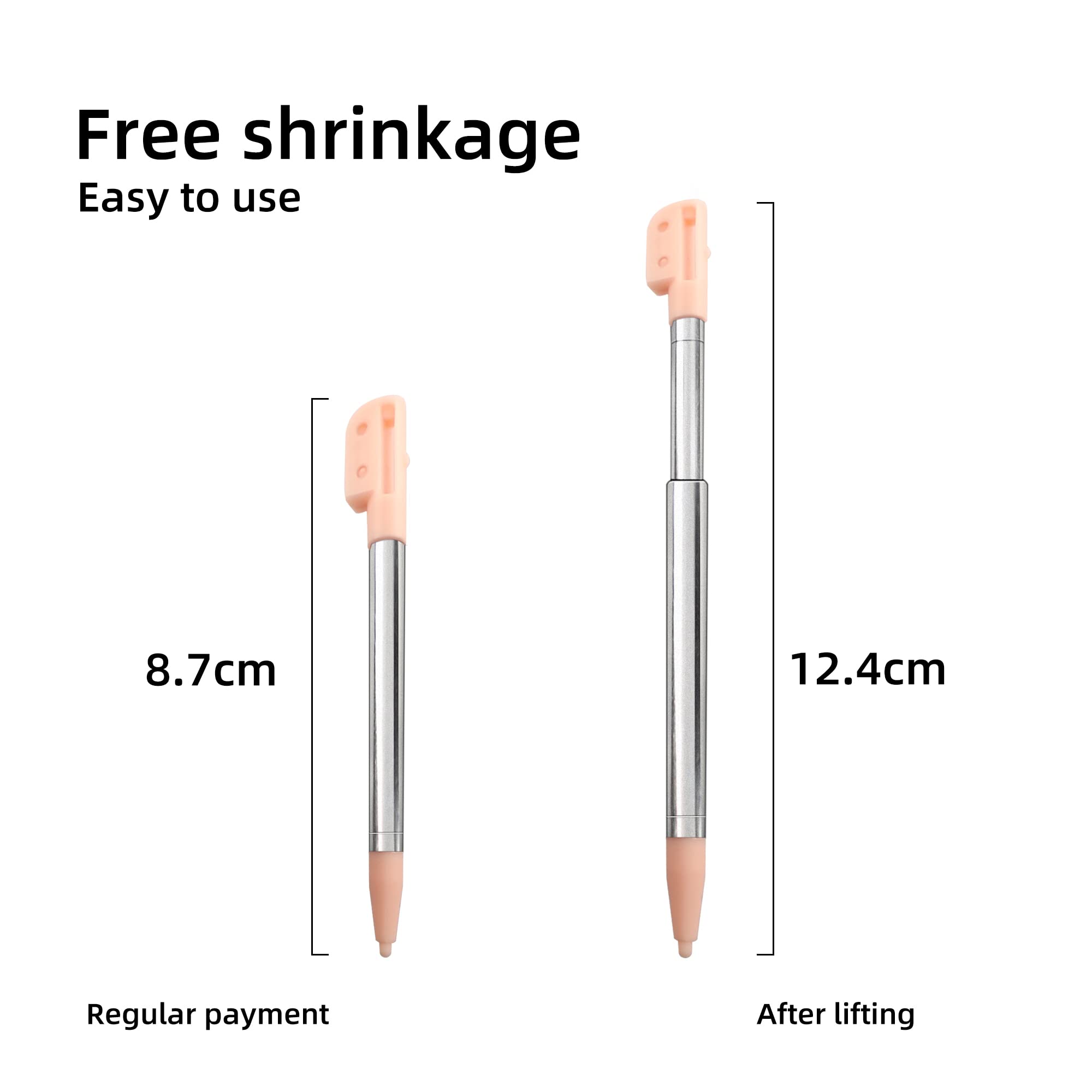 Ds Lite Stylus Pen, Metal Retractable Replacement Stylus Compatible With Nintendo Ds Lite, 4In1 Combo Touch Styli Pen Set Multi