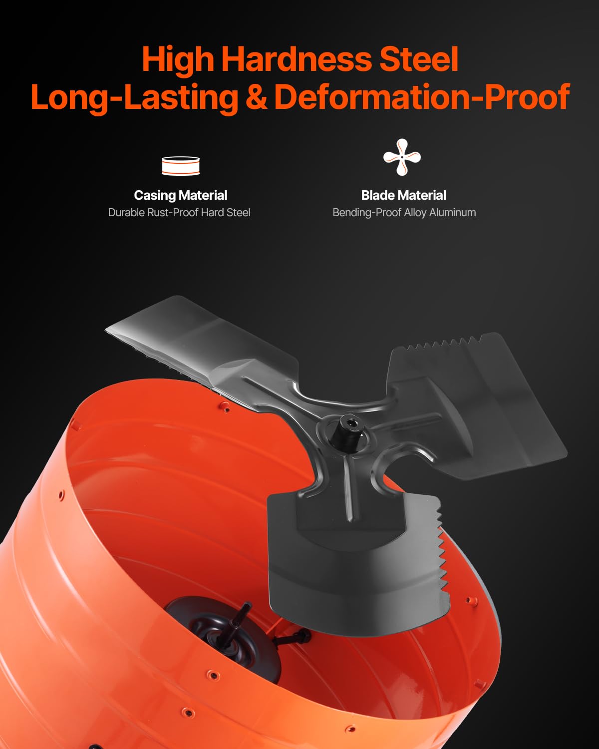 Vevor Gable Mount Fan, 16 Inch Attic Exhaust Fan With Adjustable Thermostat & Outer Mesh, 2940 Cfm House Ventilator Cools Up To