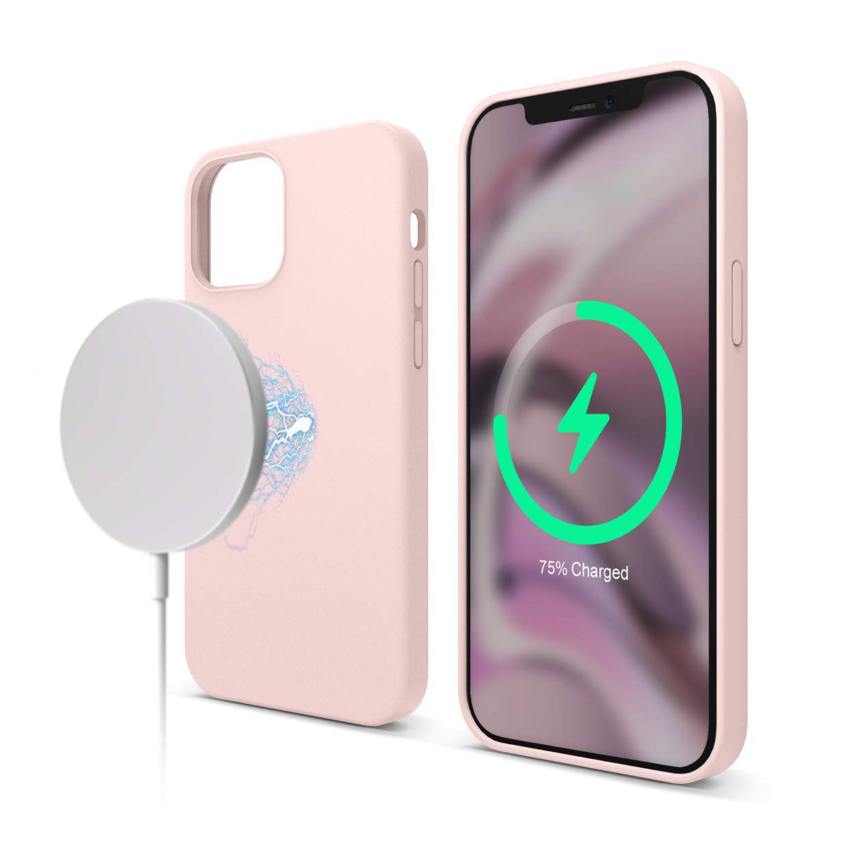 Elago Magnetic Silicone Case Compatible With Magsafe Iphone 12 And Compatible With Iphone 12 Pro 6.1 Inch   Built In Magnets, Co