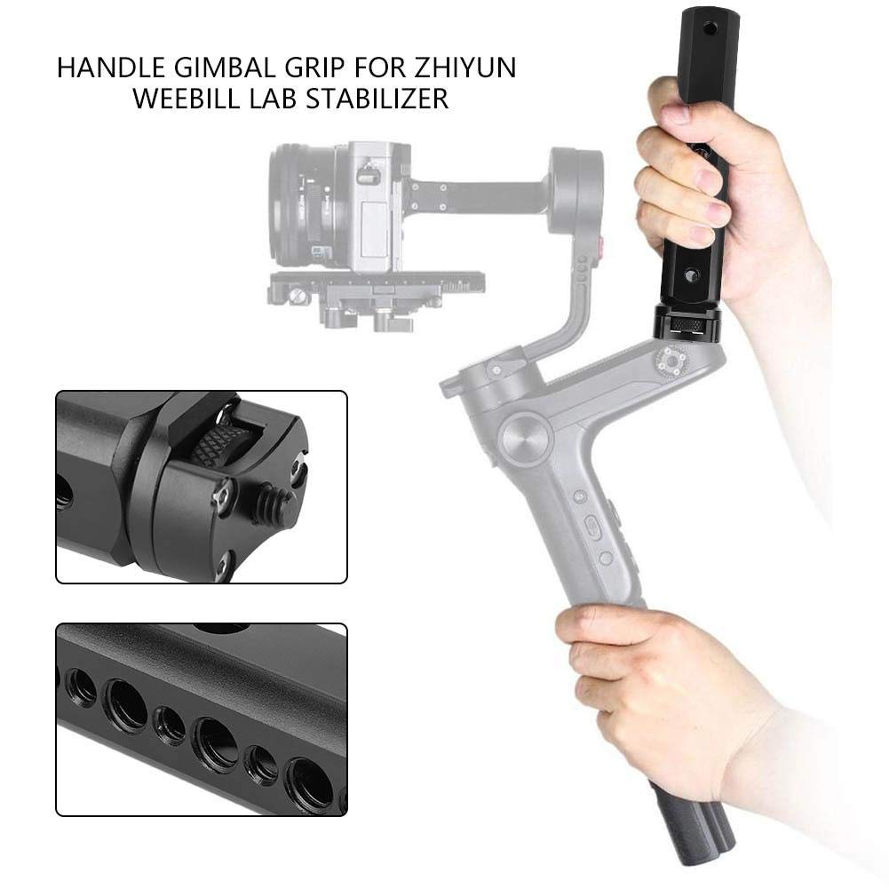Oumij Handle Gimbal Grip For Zhiyun Weebill Lab Stabilizer With 1/4 And 3/8 Screw Holes