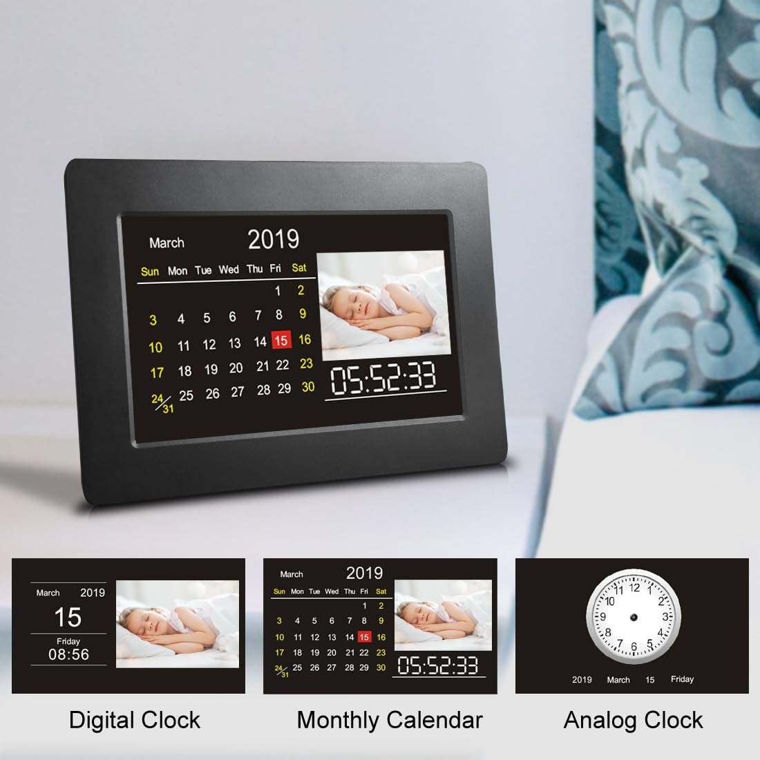 Captivating Moments With Sungale 7 Inch High Resolution Wide Screen 16:9 Ultra Thin Digital Photo Frame With Plug And Play Conve