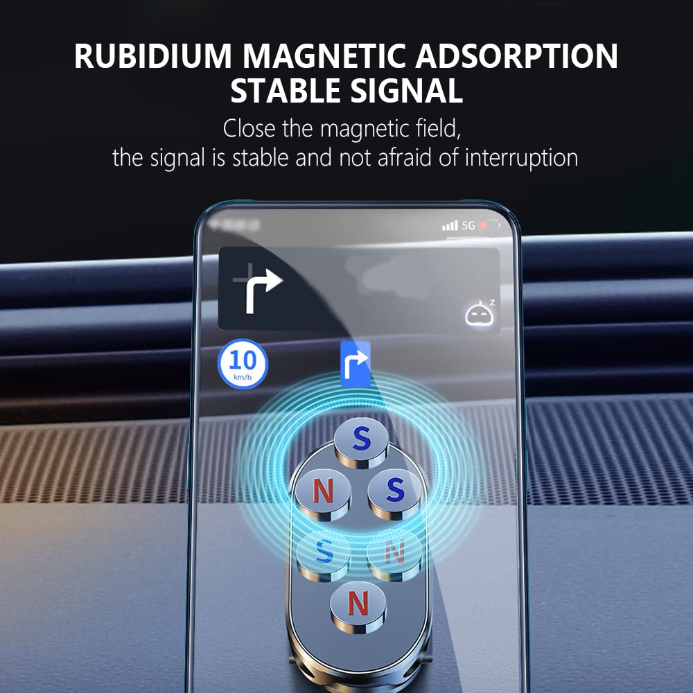 Magnetic Phone Holder For Car,Foldable Phone Mount Multi Functional 360