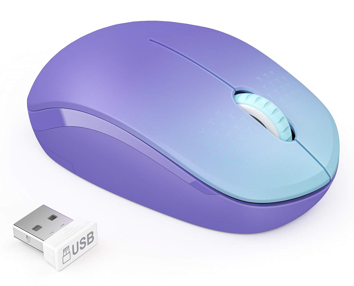 Seenda Wireless Mouse, 2.4G Noiseless Mouse With Usb Receiver Portable Computer Mice For Pc, Tablet, Laptop, Notebook Chromebook