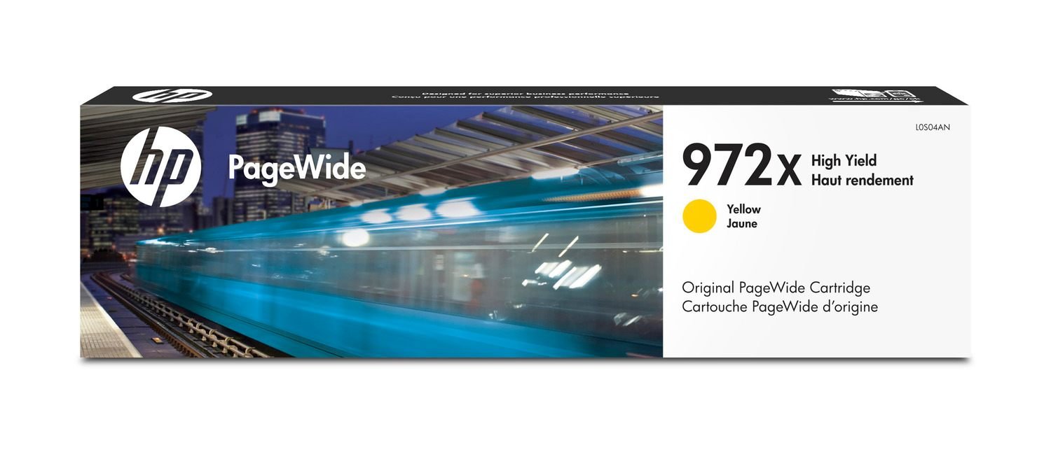 Hp Printing 972X Genuine Pagewide Color And Black High Yield Toner Set (F6T84An, L0R98An, L0S01An, L0S04An)