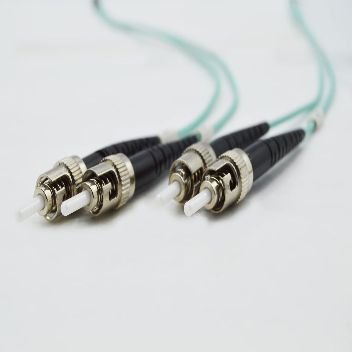 Fibercablesdirect 200M Om3 St St Fiber Patch Cable  10Gb Duplex 50125 St To St Multimode Jumper 200 Meter (65616Ft)  Length Opti