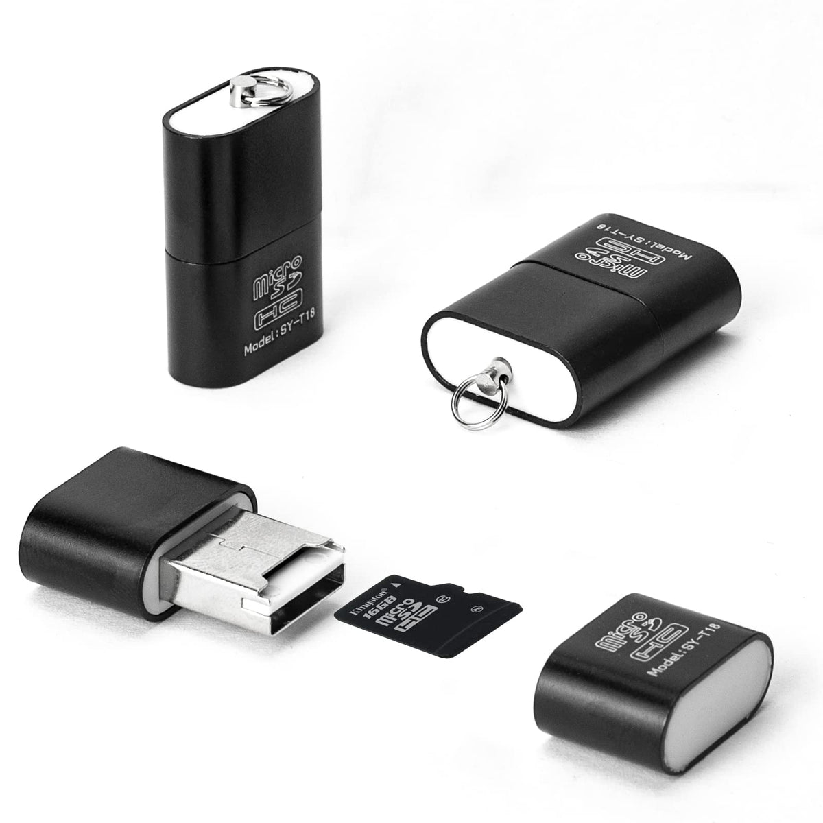 [3 Pack] Card Reader For Android,Micro Sd Card To Usb Adapter, Tf Card Reader With Mini Size For Camera Memory Card Reader, Wans
