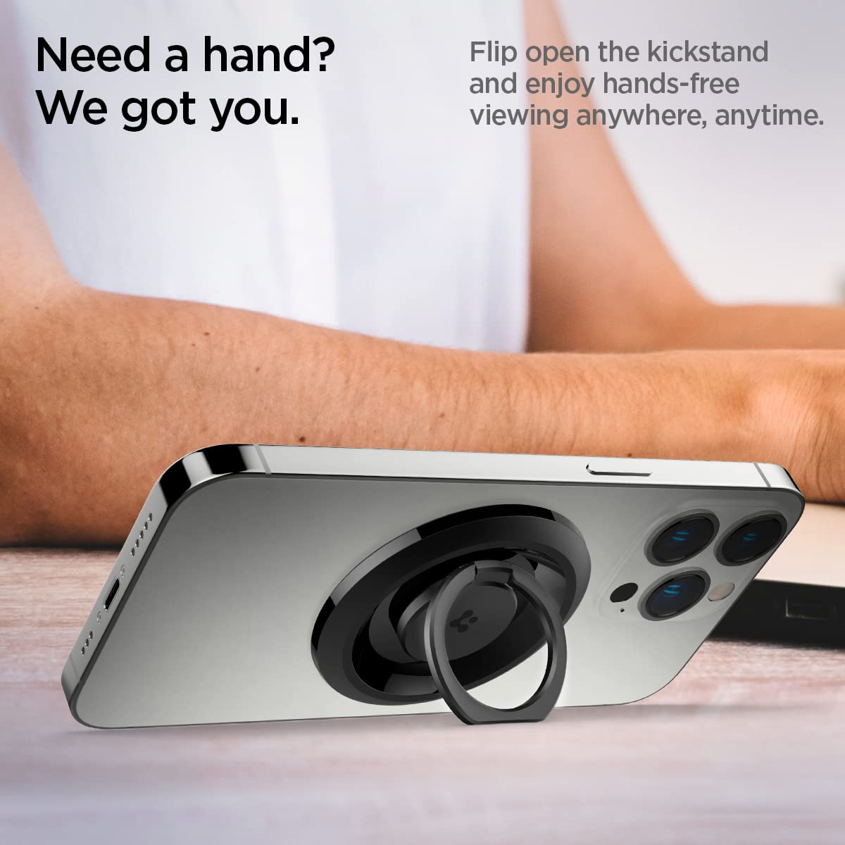 Spigen For Magsafe Phone Grip, O-Mag Ring (Magfit) Compatible With Iphone 17/16/15/14/13/12 Air/Pro/Pro Max, Pixel 10 Series, Pi