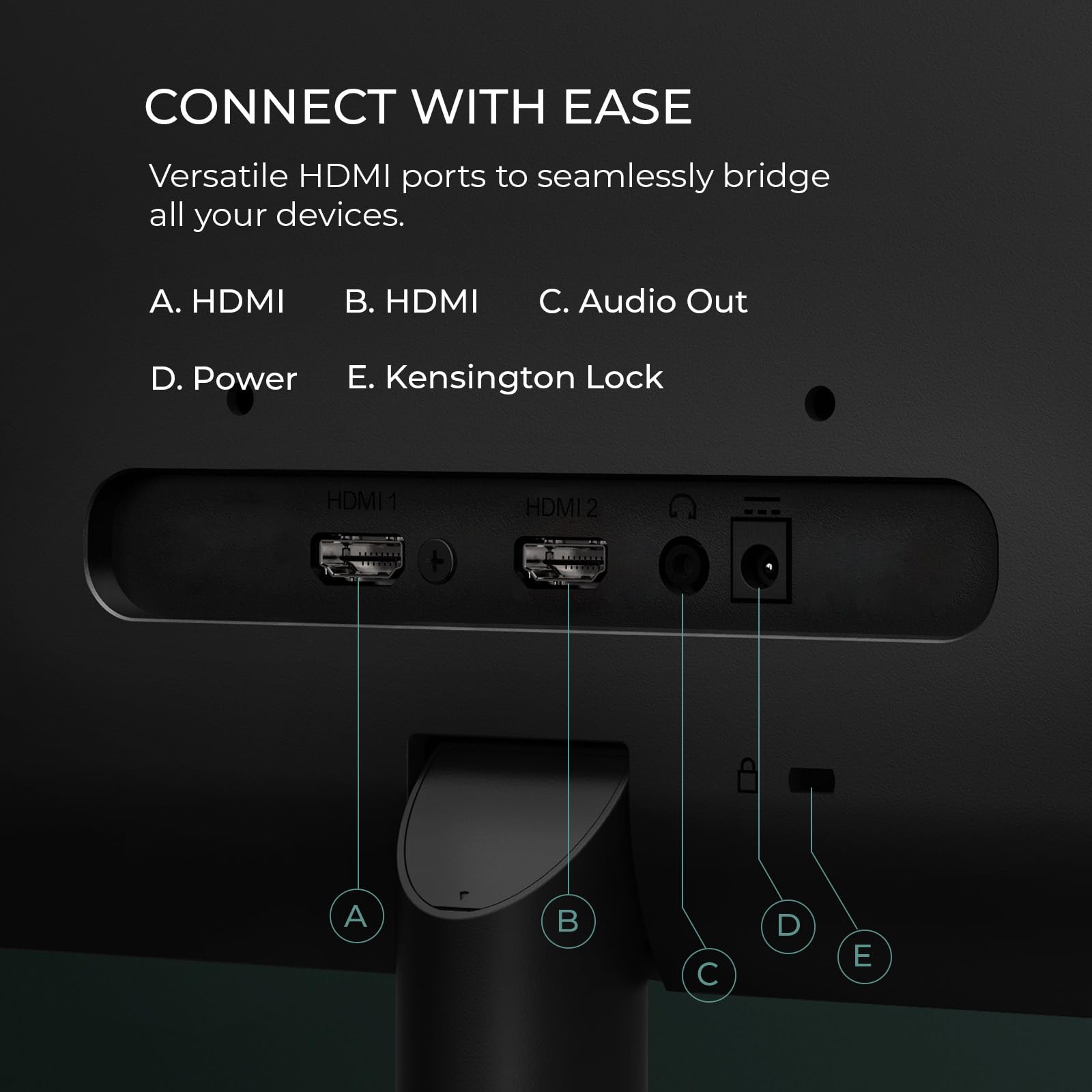 Aoc 24B2H2 24    Frameless Ips Monitor, Fhd 1920X1080, 100Hz, 106% Srgb, For Home And Office, Hdmi X2, Low Blue Mode, Vesa Compa