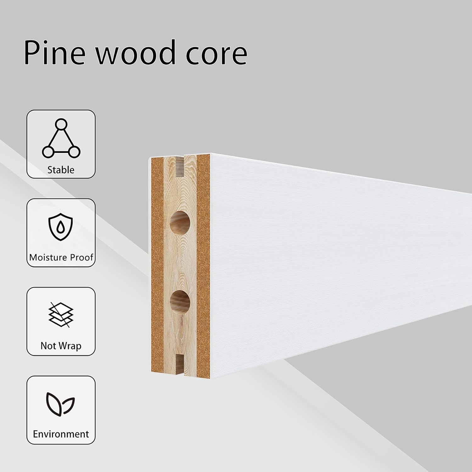 Barnsmith 36In X 96In Glass Barn Door And 6.6Ft Nickle Sliding Door Hardware Included, 5 Panel Frosted Glass, Solid Wood Covered