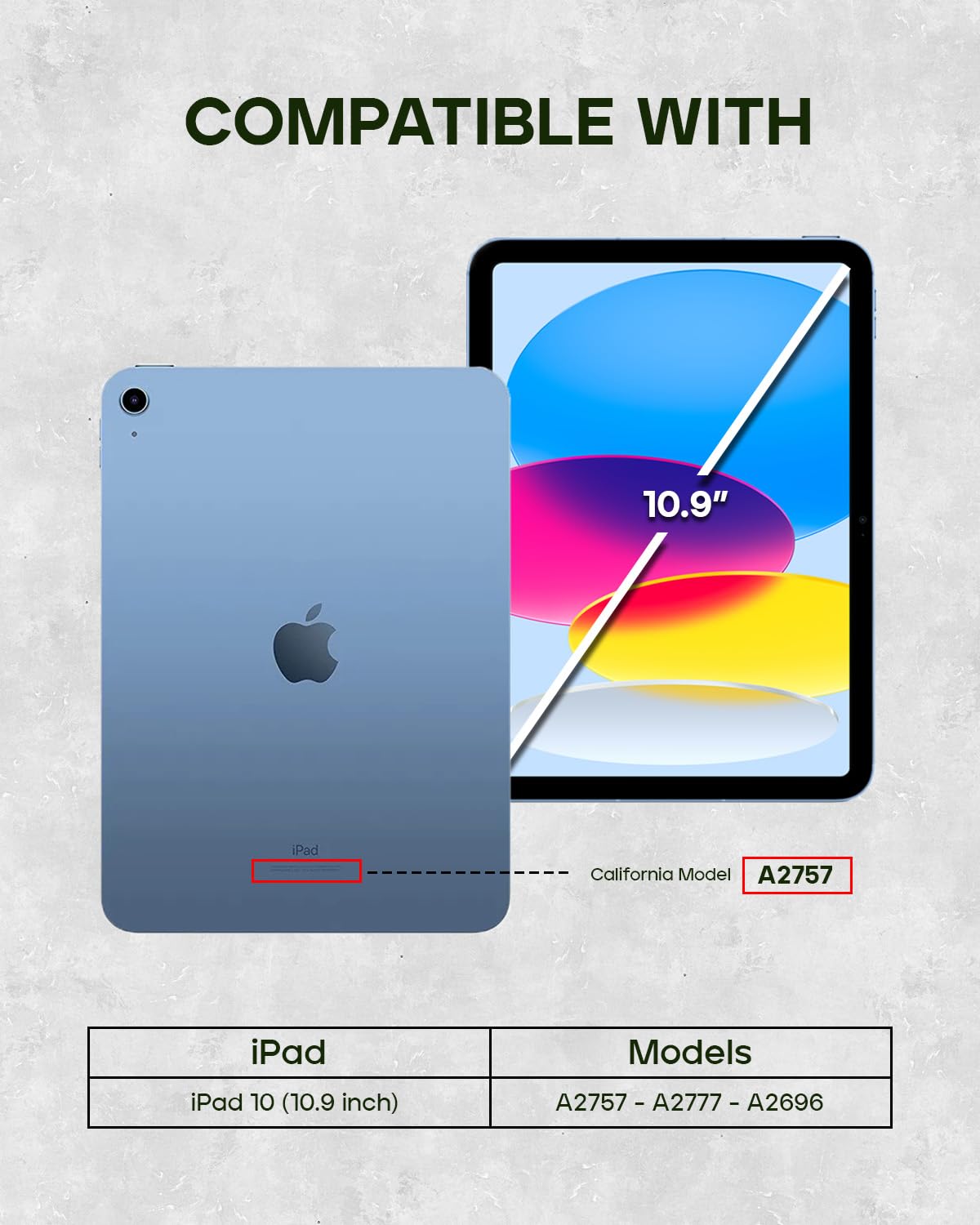 Porter Riley   Leather Case For Ipad 10Th Generation (10.9') 2022 Model. Premium Genuine Leather Stand/Cover/Flip Case (Chocolate Brown)