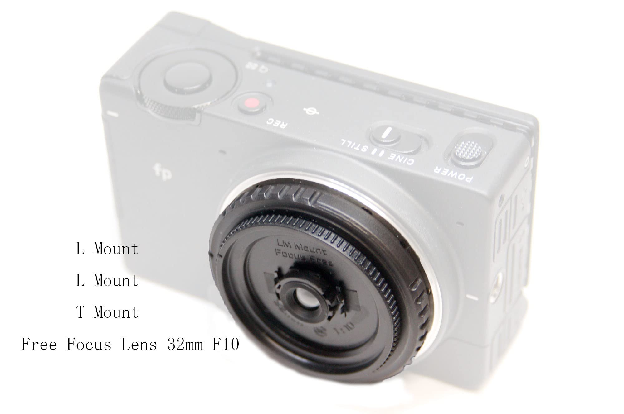 L Mount Pancake Lens 32Mm F/10 Focus Free, Compatible With L Mount Cameras(Fp, Sl,S1, S1R, S5, T.)