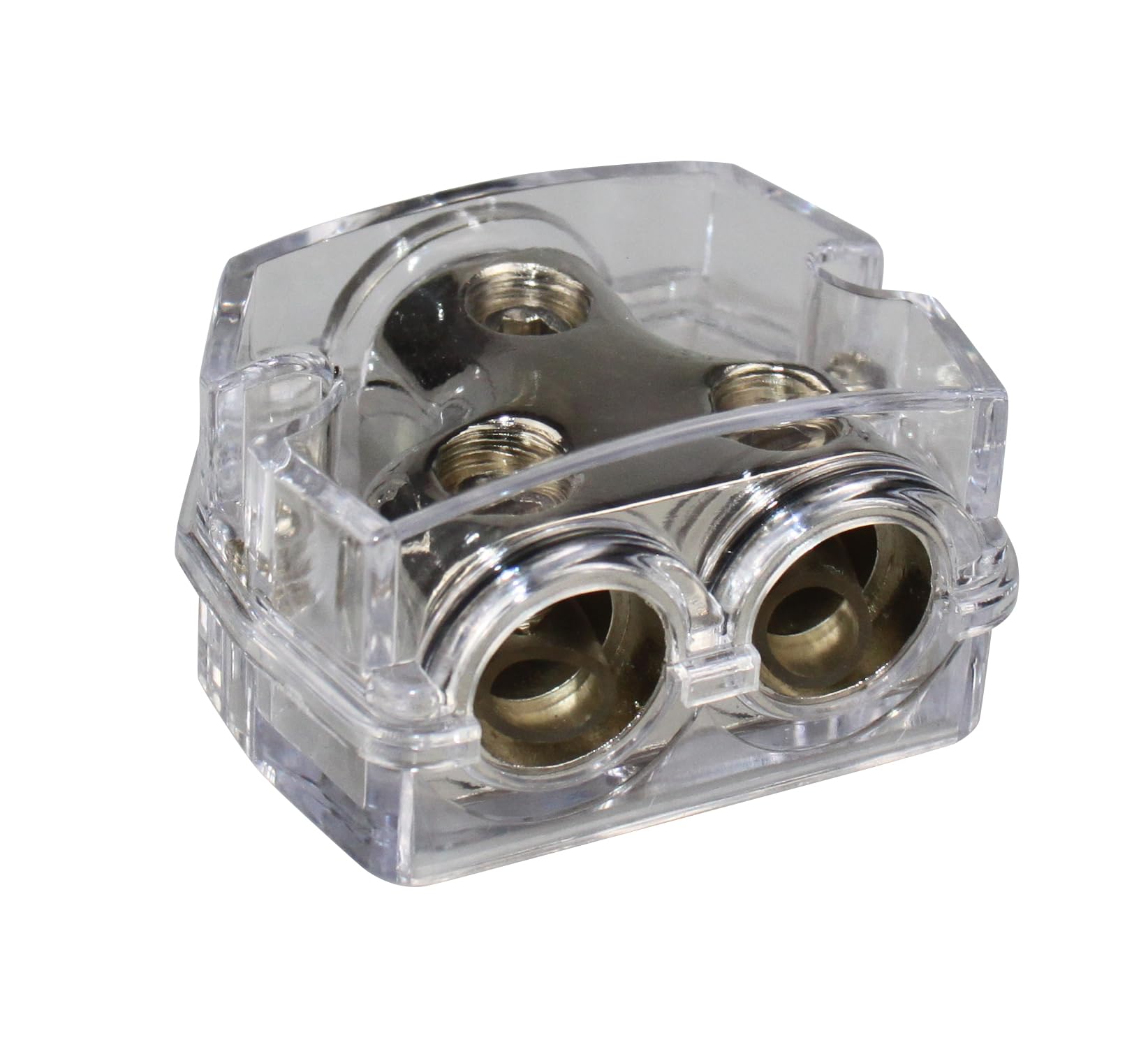 1X0 Gauge In 2X0 Gauge Out Car Power/Ground Distribution Block Black Pd 05C 0Ga