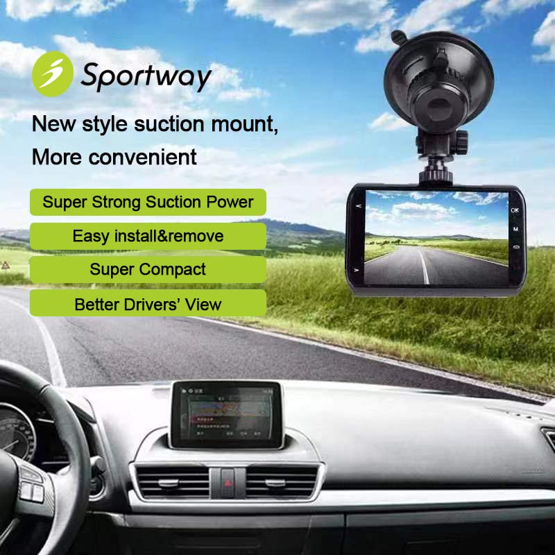 Sportway S501 Dash Cam Suction Mount Holder (5Th Gen), Replaceabled Joint For Chortau Oldshark Niuta Boogiio Orskey Abask And Mo