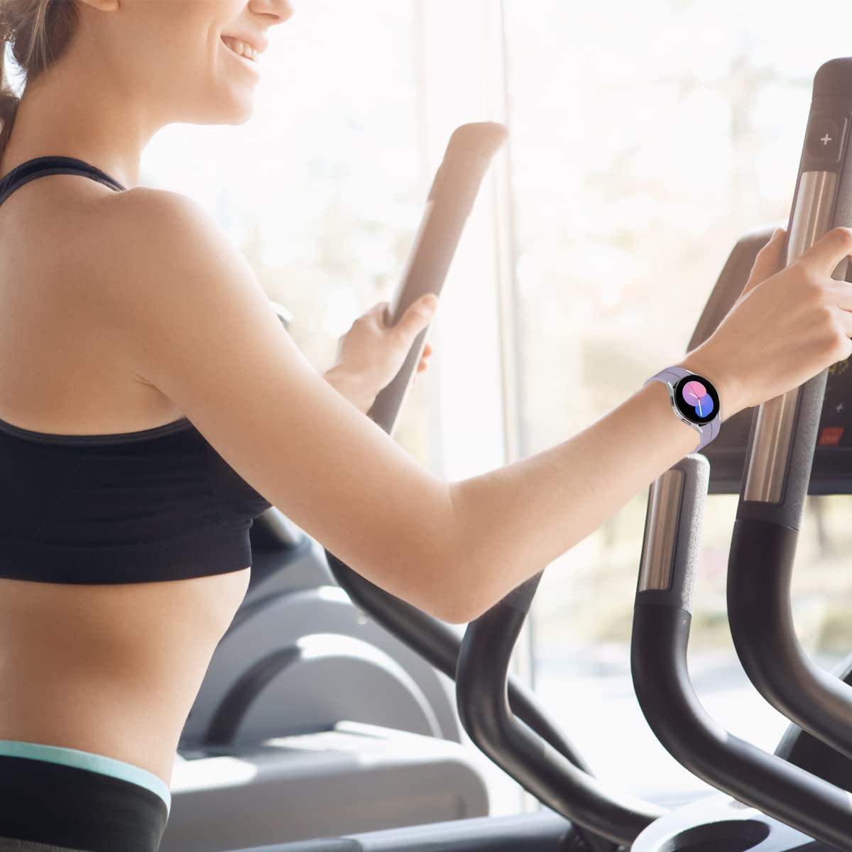 Galaxy Watch 5 Bands 44Mm 40Mm/Galaxy Watch 5 Pro Bands 45Mm, No Gap Silicone Sport Band Compatible With Samsung Galaxy Watch 5