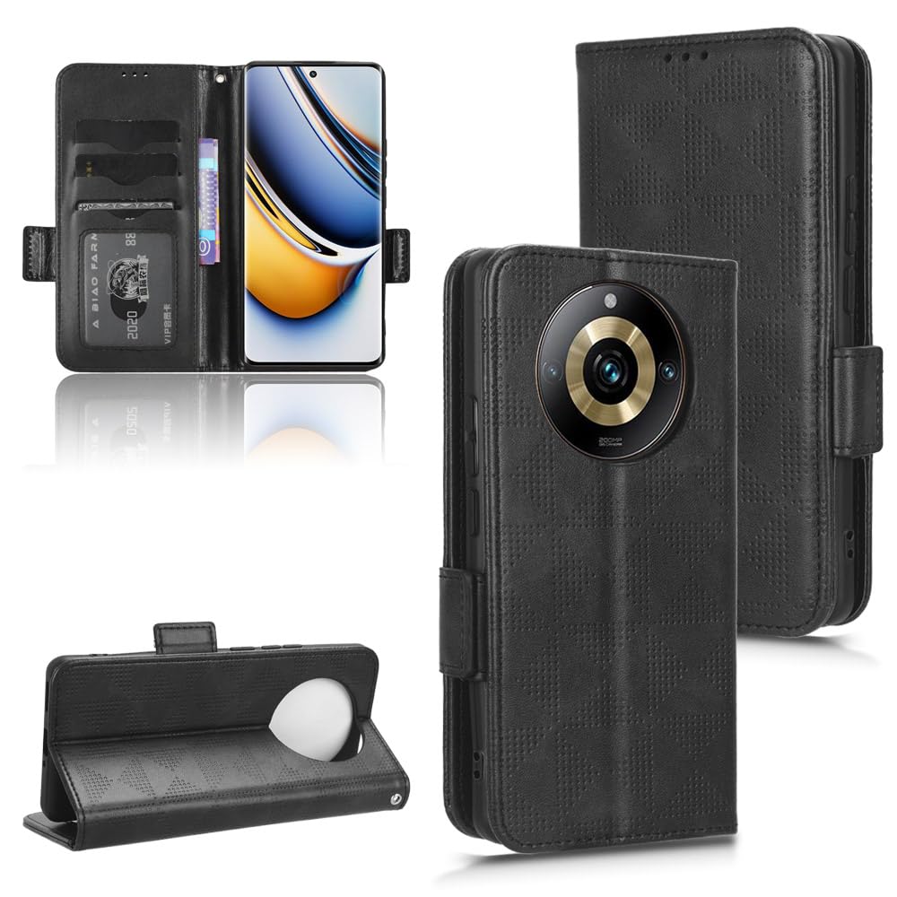 Kukoufey Compatible With Realme 11 Pro+ 5G Rmx3740 Rmx3741 Leather Flip Stand Case Cover,Compatible With Realme 11 Pro 5G Rmx377