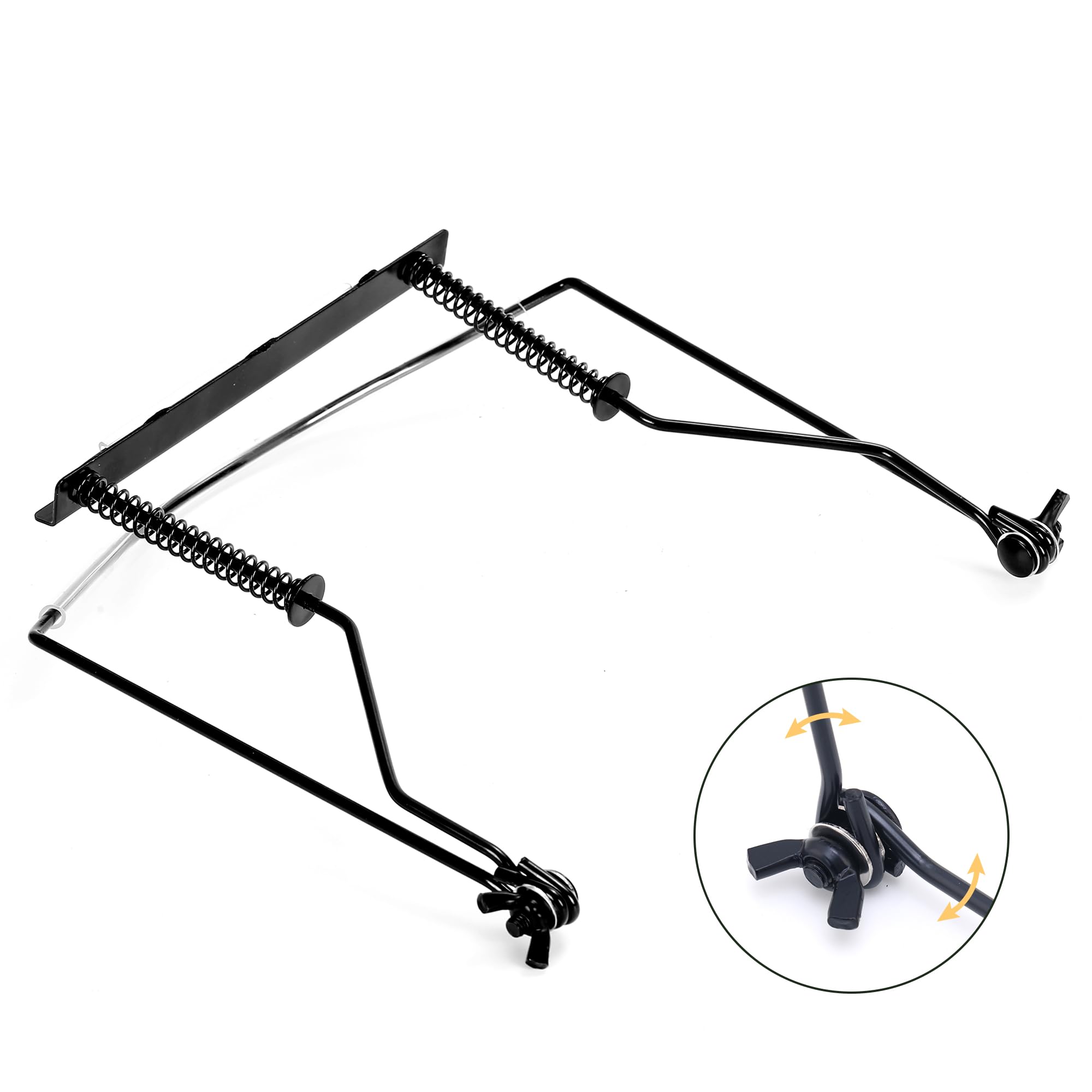 East Top 10 Hole Harmonica Holder Neck Hands Free With Anti Scratch Felt Pads To Protector Harmonica