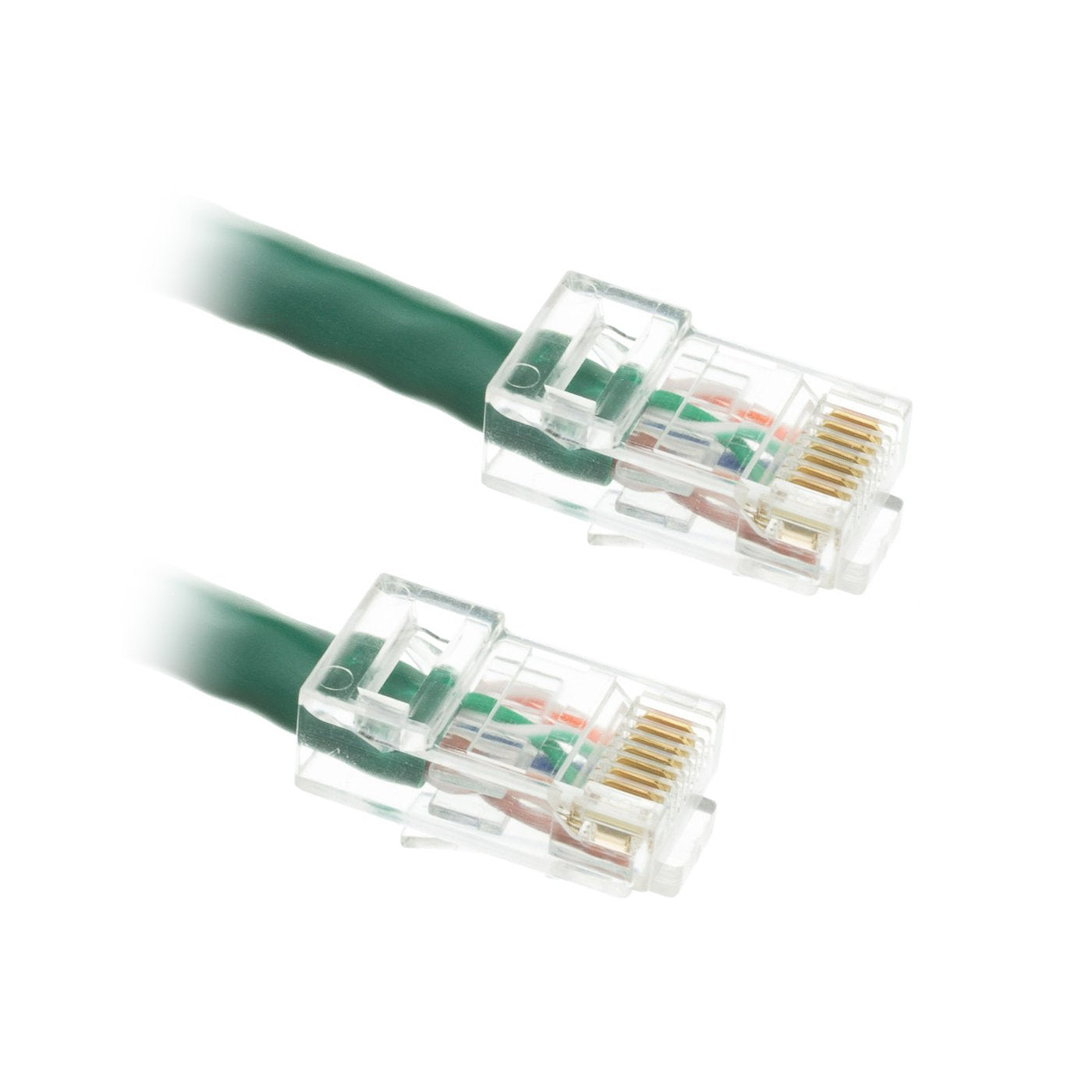 Cablewholesale 2 Foot Electronics Accessories Cat6 Ethernet Patch Cable, Bootless, Green (845 10X8 15102)