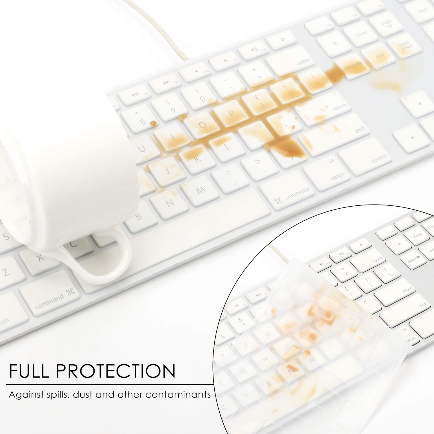 Allinside Transparent Keyboard Cover For Imac Wired Usb Keyboard A1243 Mb110Ll/B