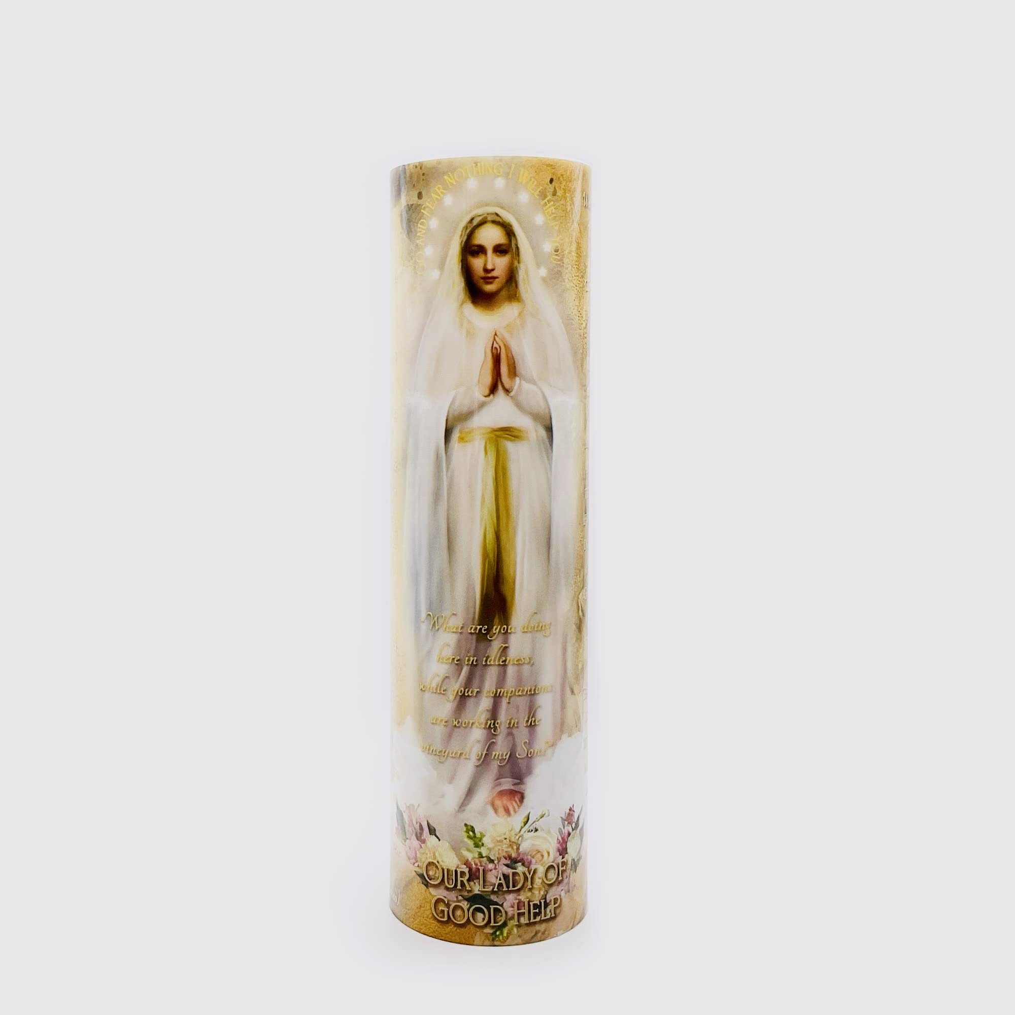 The Saints Collection Our Lady Of Good Help, Led Flameless Devotional Prayer Candle