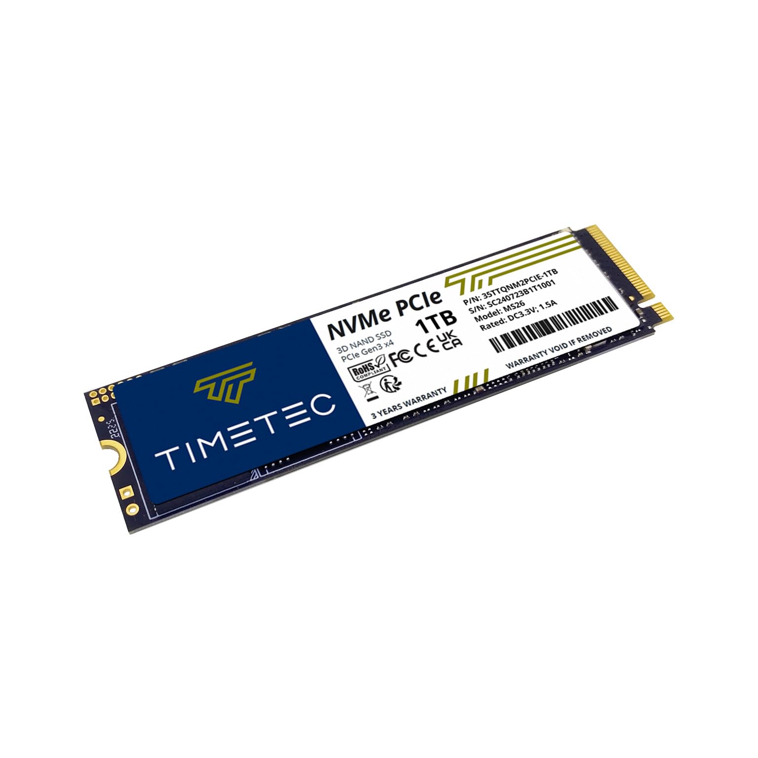 Timetec 1Tb Ssd Nvme Pcie Gen3X4 8Gb/S M.2 2280 3D Nand High Performance Slc Cache Read Speed Up To 3,000Mb/S Internal Solid State Drive For Pc Laptop And Desktop (Pinnacle)