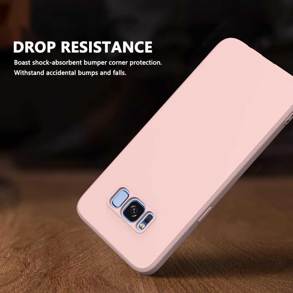 Wogroo For Samsung Galaxy S8 Case Pink, Scratch Resistant With Soft Touch, Slim Thin Phone Cover For Samsung Galaxy S8