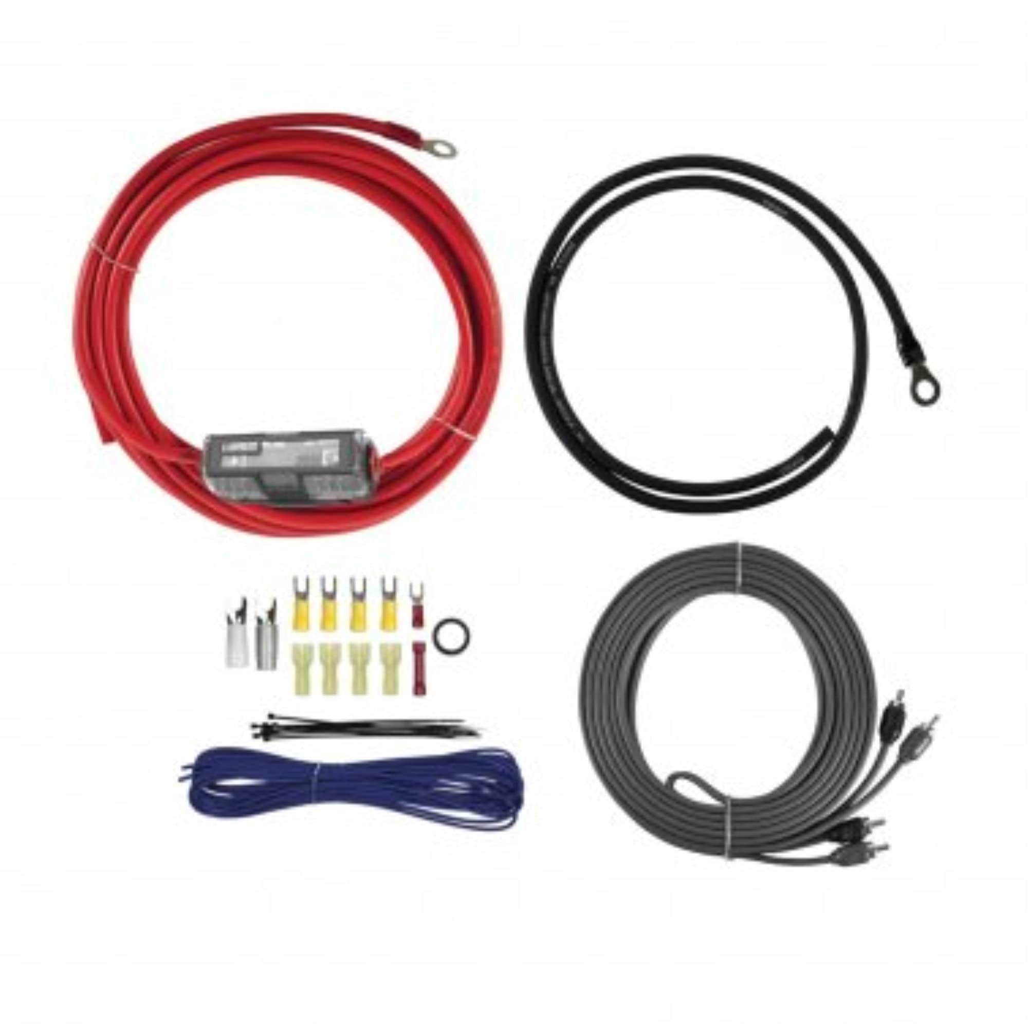 T Spec V8 Ak8 V8 Series 8 Gauge 600 Watt Amp Installation Kit With Rca Cables