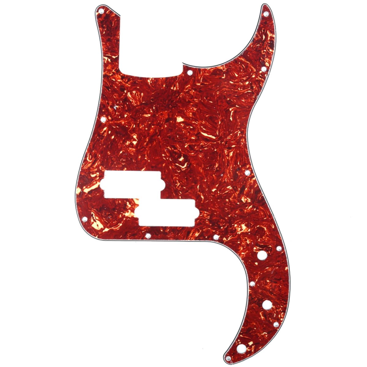 Musiclily 13 Hole Precision Bass P Bass Pickguard Scratch Plate Pick Guards for 4 String USA/Mexican Fender American Standard Pr
