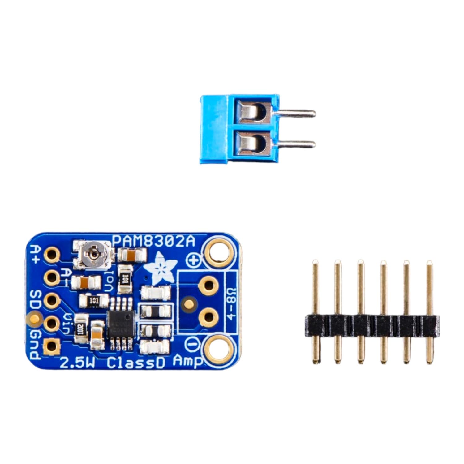 Adafruit Mono 2.5W Class D Audio Amplifier - Pam8302 [Ada2130]